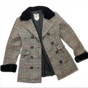 Neiman Marcus Monkey wear | fur lined pea coat